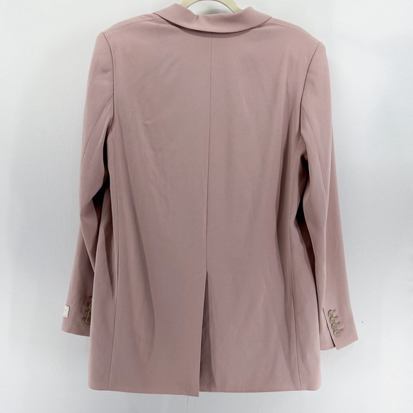 Aritzia Babaton Agency Blazer Pink Single Breasted Longline Oversized Medium - Picture 3 of 8